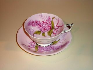 Double Paragon Lilac Pink Tea Cup,  Saucer Pink Paragon Fine Bone China England