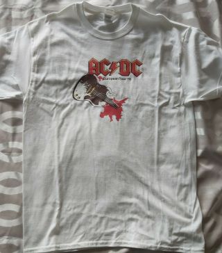 Ac/dc Large Tshirt If You Want Blood Tour