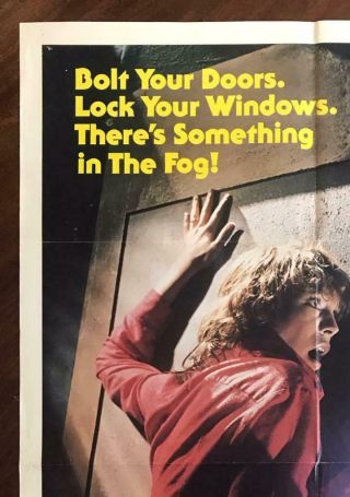THE FOG Style B Jamie Lee Curtis 1980 1 - Sheet Movie Poster 27 X 41 NM, 2