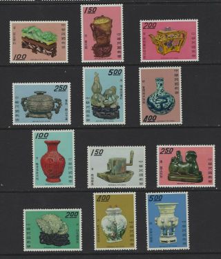 China Taiwan 1969 - 1970 Ancient Arts Treasures Set X 2 Mnh 5
