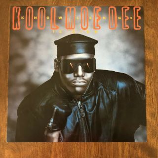 Kool Moe Dee Knowledge Is Power Promo Flat 12”x12” Poster Vintage 1989