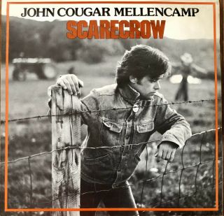 John Cougar Mellencamp Scarecrow Promo Flat Poster 12”x12” Vintage 1985