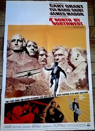 North By Northwest Us 1sheet Poster 1959 Hitchcock