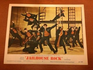 Jailhouse Rock Elvis Presley Authentic Vintage Lobby Card Number 5