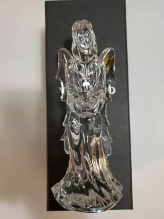 Waterford Crystal " Angel Of Hope " 7.  5 " Sculpted Figurine Vintage W/ Sticker