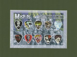 Misfits Matted Picture Guitar Pick Set Dig Up Her Bones Saturday Night Skulls