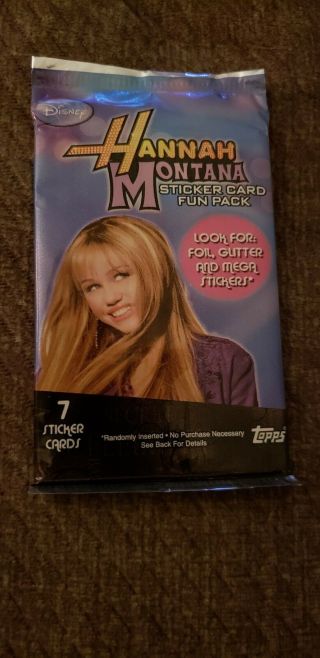 Hannah Montana Sticker Card Fun Pack Trading Cards By Topps