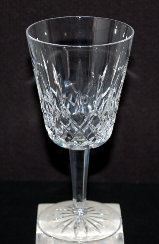 Waterford Cut Crystal Lismore Water Goblet 6 And 7/8 " Tall.