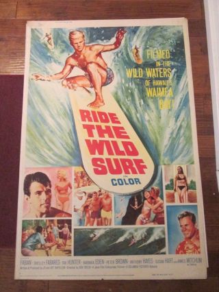 Ride The Wild Surf - 40 X 60 Movie Poster - Fabian