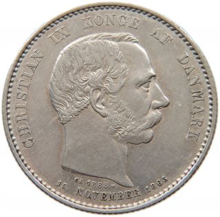 Denmark 2 Kroner 1888 T90 467