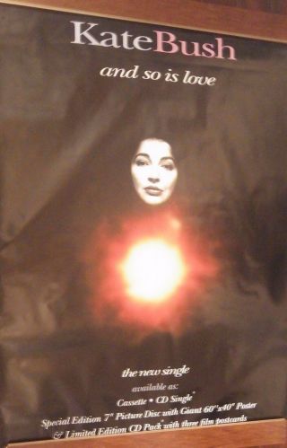 40x60 " Huge Subway Poster Kate Bush 1993 And So Is Love Red Shoes Nos