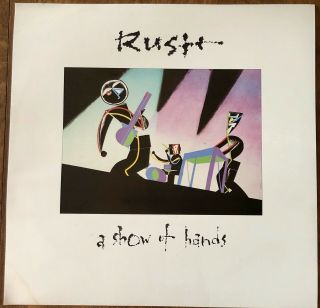 Rush A Show Of Hands Promo Flat 12”x12” Poster Vintage 1989