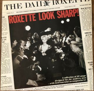 Roxette Look Sharp Promo Flat 12”x12” Poster Vintage 1989