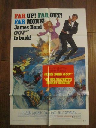 On Her Majesty`s Secret Service - 1sheet Movie Poster - James Bond