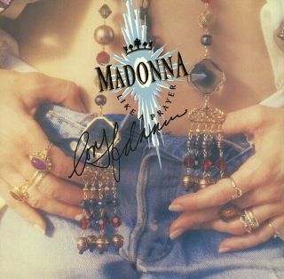 Madonna ‘like A Prayer’ Signed Vinyl Lp Autograph (w/ Loa)