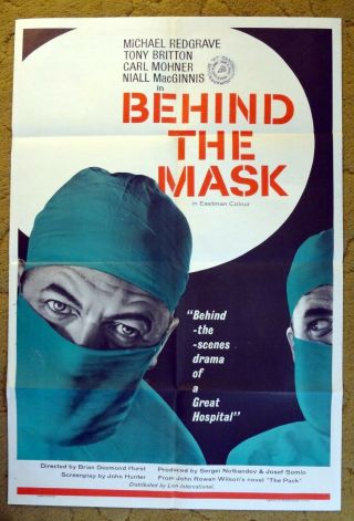 Behind - The - Scenes Drama Of A Great Hospital In Behind The Mask (27x41 Poster)