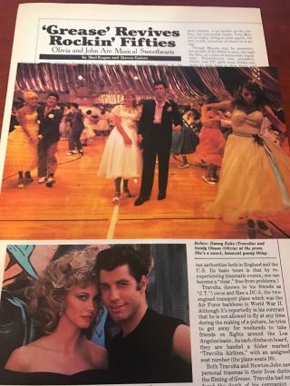 1978 Vintage 4pg Article On The Movie Grease Revives Rockin Fifties Bobby Rydell