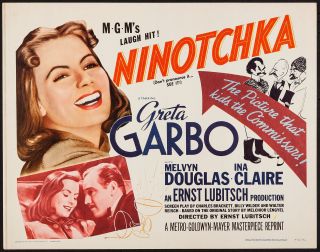 Ninotchka Rolled 22x28 Movie Poster Greta Garbo/hirschfeld Art