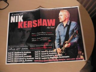 An Evening With Nik Kershaw And Band Tour 2012 Poster