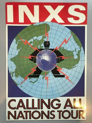 Inxs " Calling All Nations Tour " Programme / Michael Hutchence