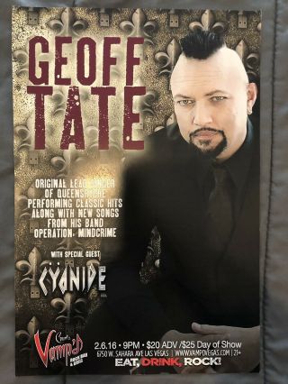 Geoff Tate Poster Queensryche Count’s Vamp’d Operation: Mindcrime