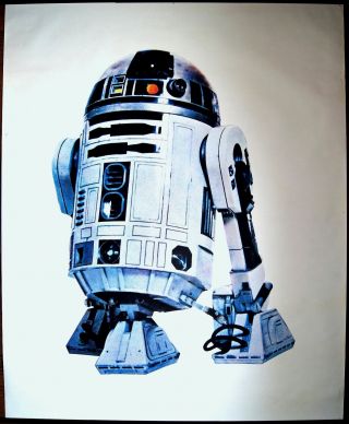 B0 Billboard George Lucas Star Wars 1978 Life - Size R2 - D2 Japanese Movie Poster