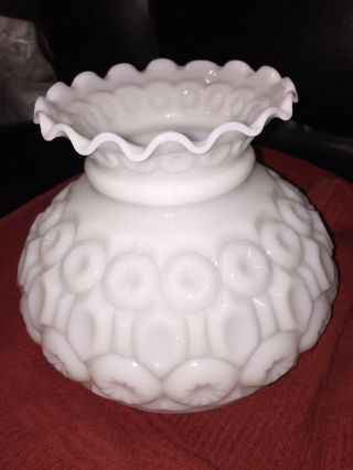 Moon And Star Milk Glass Lamp Shade 6 " Tall