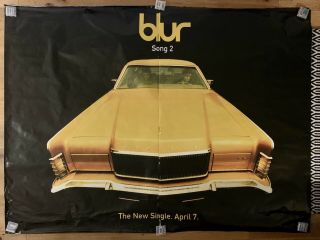 Enormous Blur " Song 2 " Billboard Poster - 2.  0 X 1.  5m - Vintage 1997