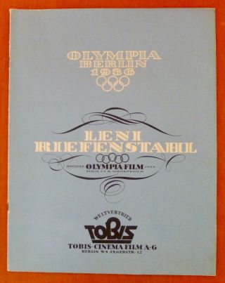 Riefenstahl Tobis Olympia Press - Book - - Rare - -