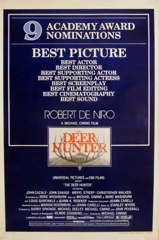 The Deer Hunter Great 27x41 Rolled Movie Poster 1978 Last One (th53)