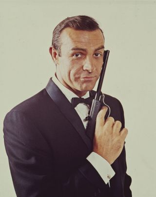 From Russia With Love Sean Connery Iconic James Bond Gun Pose Orig Transparency
