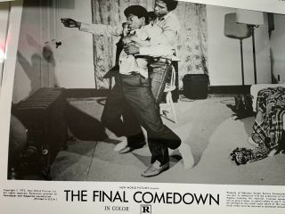 The Final Comedown Blaxploitation 1972 Continuity Script & 8x10 Photos