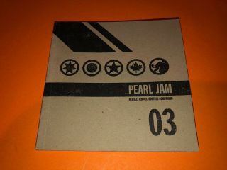 Pearl Jam Rare Vintage 2003 Pearl Jam Newsletter 21 Official Fan Club Ten Club