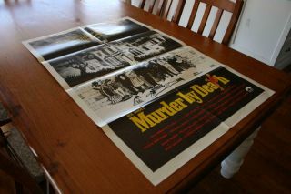 MURDER BY DEATH 1976 AUSTRALIAN RARE ORIG ONE SHEET MOVIE POSTER VERY GOOD COND 2