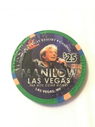 Barry Manilow $25 Westgate Casino Chip