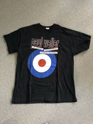 Paul Weller Lazy Sunday Afternoon Tour T Shirt 1996 Indie Mod The Jam Oasis