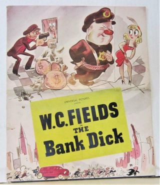 194 The Bank Dick Universal Pressbook W/ Ad Section W.  C.  Fields Una Merkel