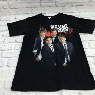 Big Time Rush 2012 Men’s Small Summer Concert Tour Black T - Shirt Anvil