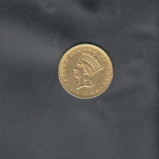 1857 USA GOLD DOLLAR COIN 2