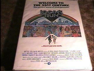 Logans Run Rolled 27x41 Movie Poster Sci Fi 1976