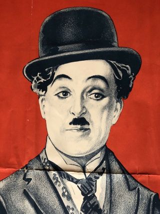 Vintage 1930’s CHARLIE CHAPLIN Movie Poster Stock 1 - Sheet • Lithography • Cinema 3