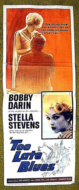 Bobby Darin Sings Blues - - " Too Late Blues " / 1961 Poster - A Man And His Music