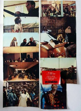 12 Italy Photobustas - Dawn Of The Dead - George A.  Romero - Horror - B57 - 1