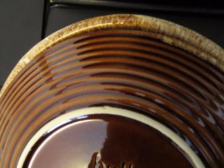 Vintage Hull Brown Drip Glaze Oven Proof Dinner Plates 10 1/2 