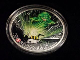 2017 Perth Tuvalu $1.  Ghostbusters - Slimer 1 Oz Silver Proof Mintage 5000