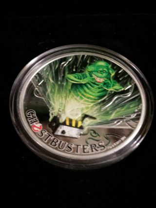 2017 Perth Tuvalu $1.  GHOSTBUSTERS - SLIMER 1 oz SIlver Proof Mintage 5000 3