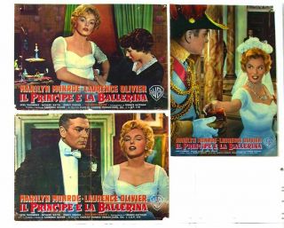 3 Italy Phbustas - The Prince And The Showgirl - Marilyn Monroe - Us Comedy - C34 - 8