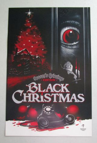 Black Christmas Ghoulish Gary Pullin Poster Art Fan Expo Comic Con Promo 2015