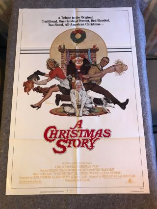 A Christmas Story 1983 1 Sheet Movie Poster 27 " X 41 " (vf) Comedy