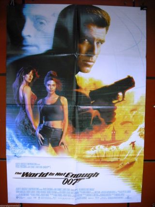 The World Is Not Enough {james Bond} Lebanese Movie Poster 90s